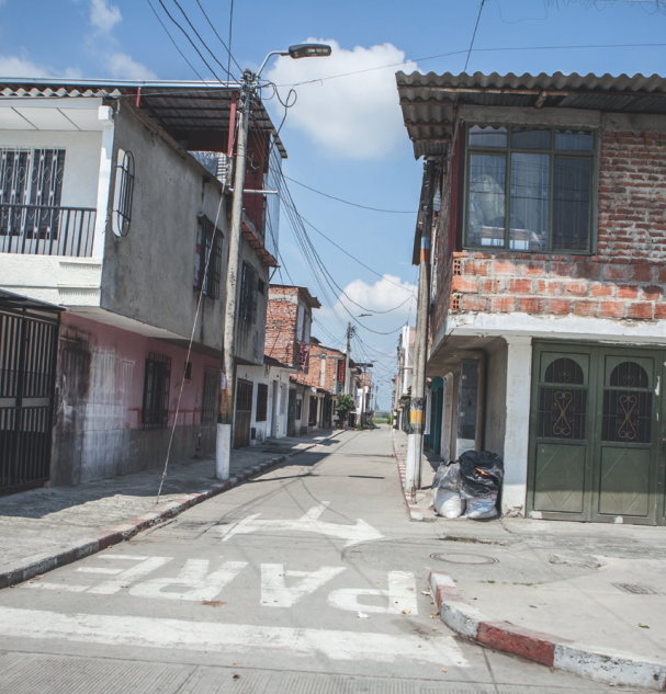 Lege straten Colombia